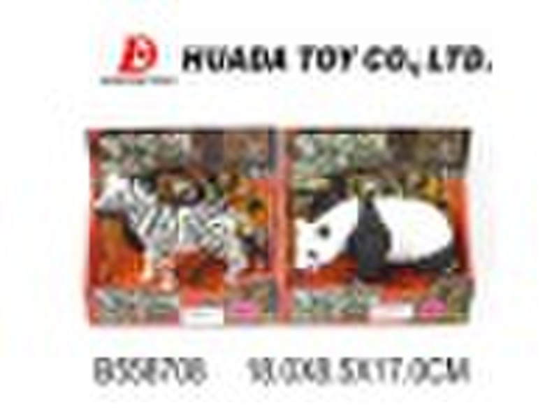 TOY ANIMAL SET(PANDA&ZEBRA)