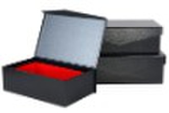 gift box black foldable packing