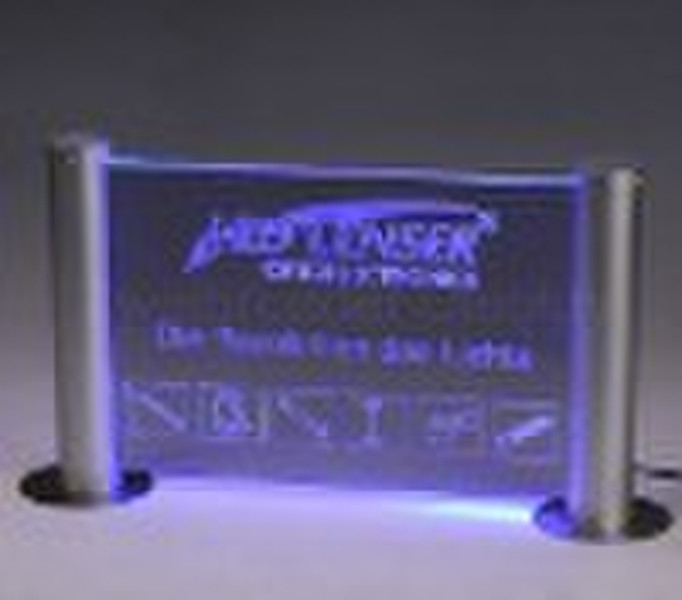 LED lighted sign acrylic LED LOGO sign LED edge li