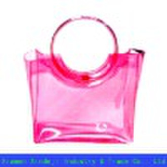 Clear PVC shopping bag with fashional design