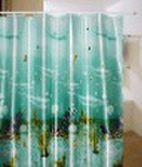 water proof polyester shower curtain