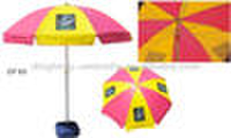 advertising beach umbrella