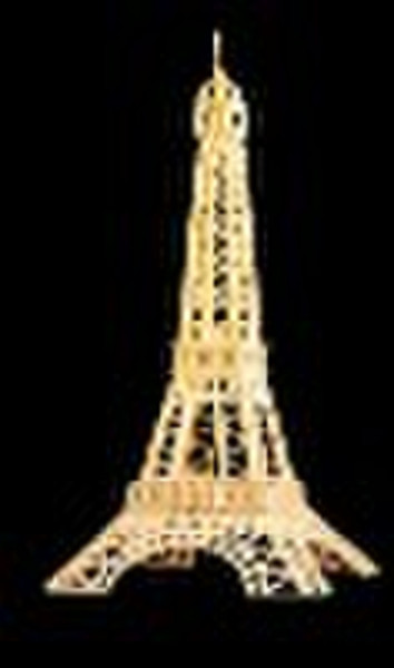 3d wooden eiffel tower in Paris