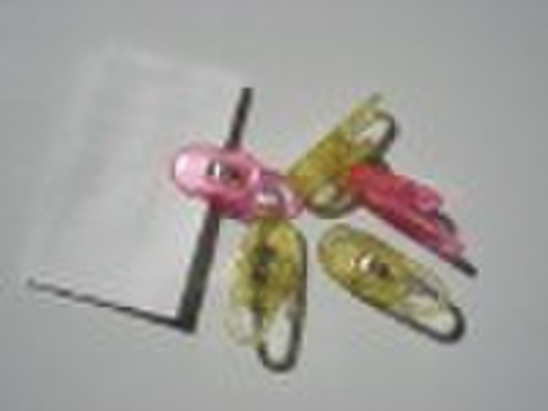 Promotional plastic clip