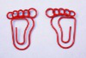 fancy foot shape paper clips