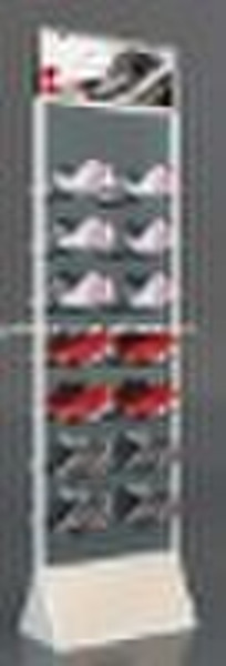 Shoe store display Stand with Glass Panel