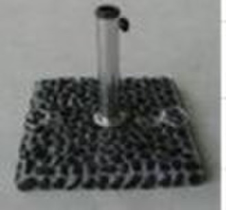 Marble base with concrete umbrella base