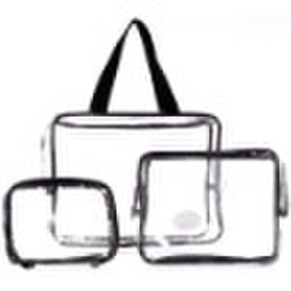 PVC clear travel bag set