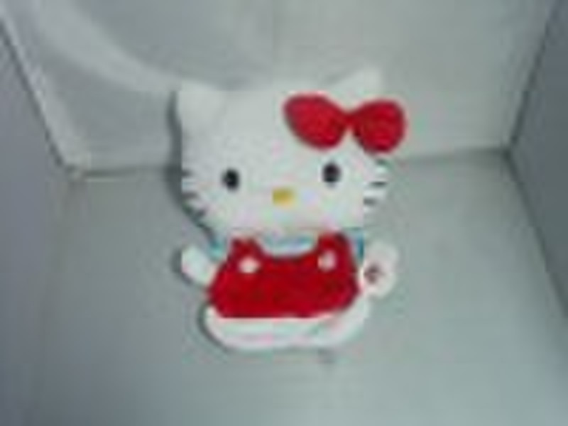 plush hotwater bag in kitty cat design