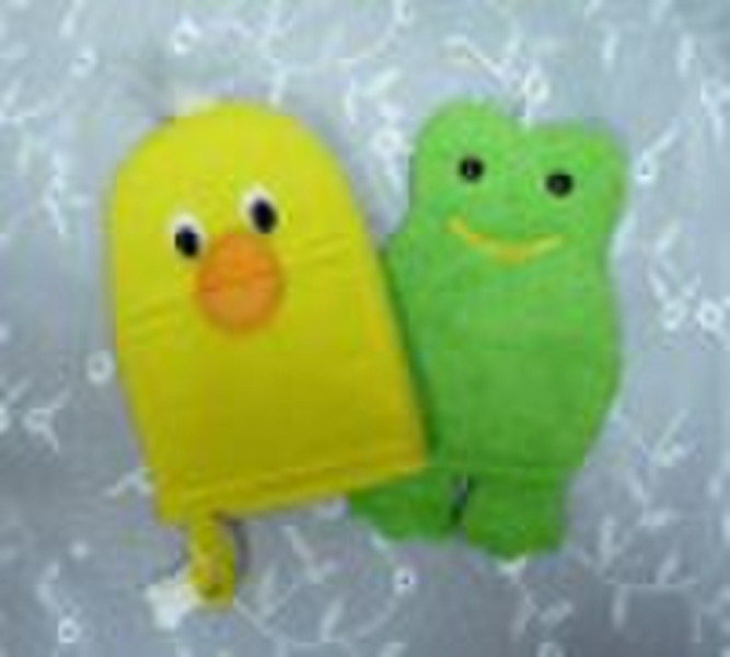 frog Shape Bath Gloves