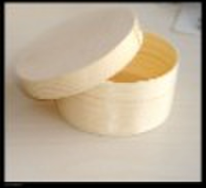 Pine Wood Round Box