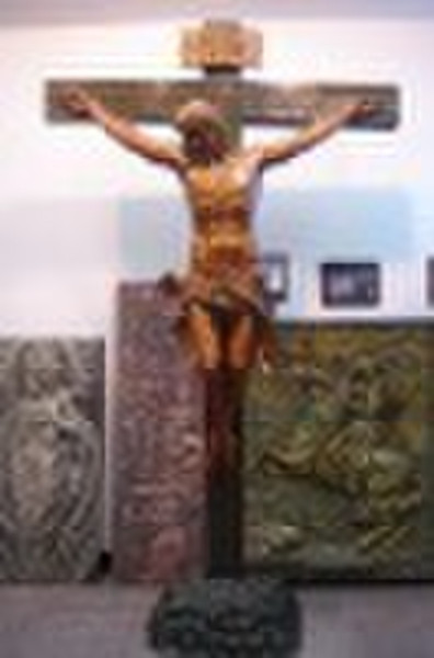 Bronze Jesus Christ religious statue