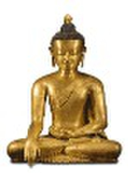 Indian Brass Buddha Sculpture