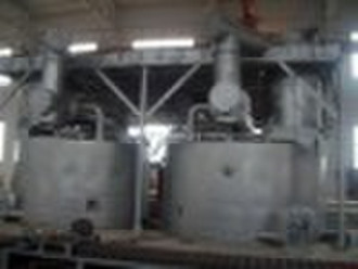 Double room aluminum melting furnace