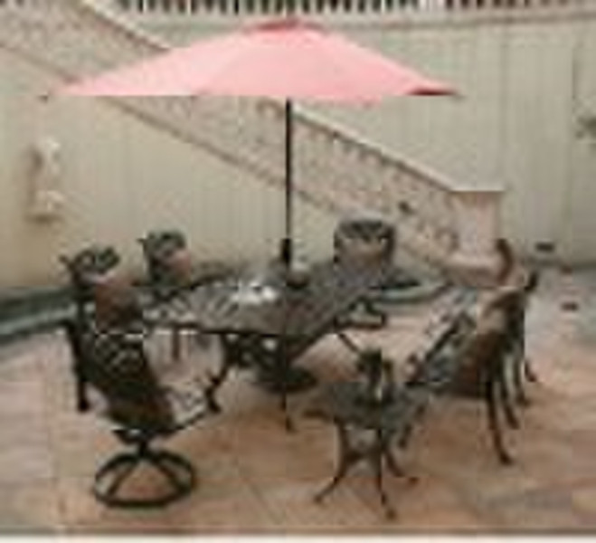 Cast aluminum outdoor furniture