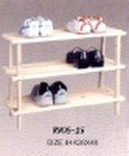 wooden shoe rack