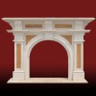 English Arch Style Marble Fireplace Mantel