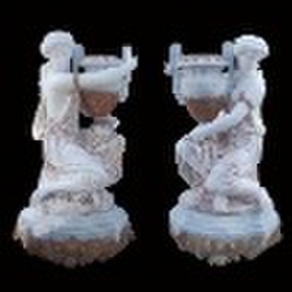 Stone Figure Garden  Flowerpot
