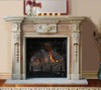 Luxurious indoor stone fireplaces