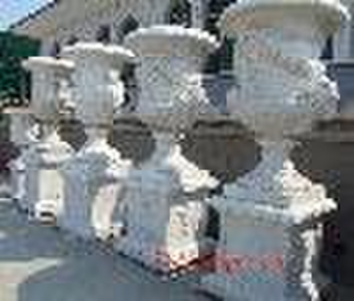 stone planter, stone flower pot