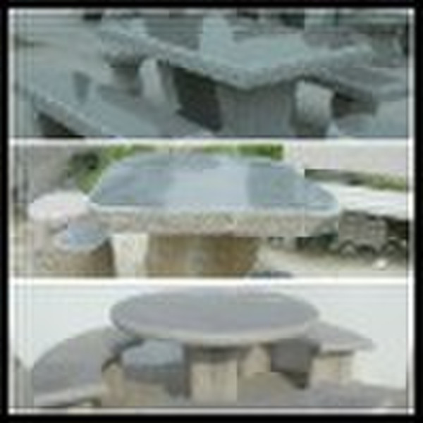 stone table and bench