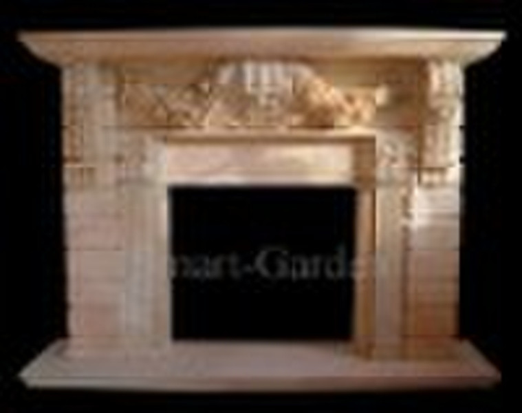 statue marble fireplace mantel