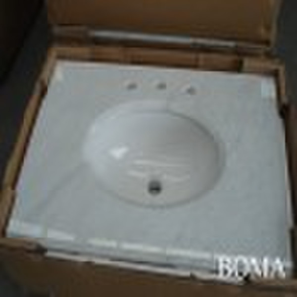 Italienisch Bianco Carrara Marble Vanity Top