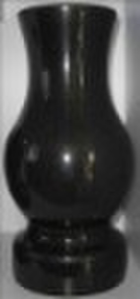 China black granite cemetery vases