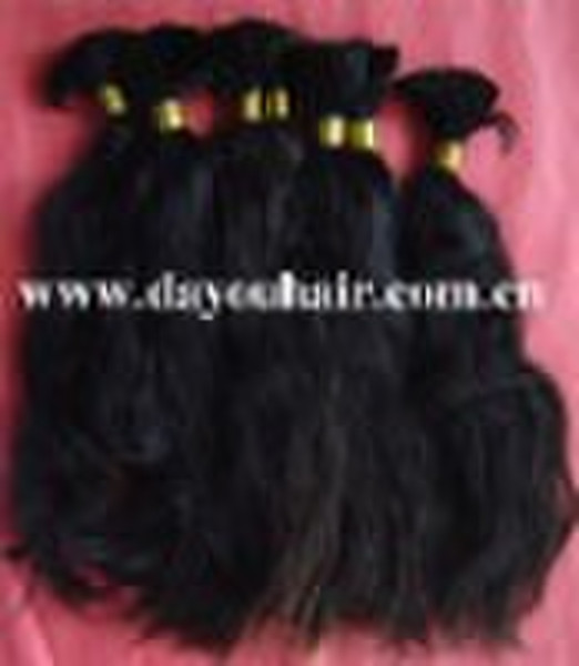high quality brazil  hair bulk natrual color doubl