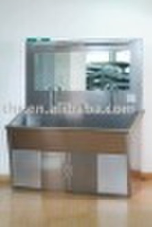 THR-SSD2 2 personal stainless steel scrub sink