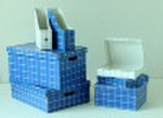 Blue Paper Home Storage Box