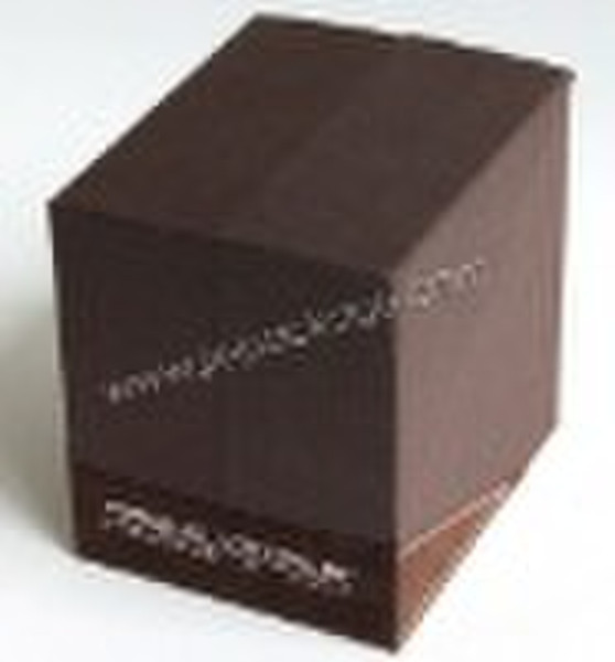 belt gift box brown flocking cloth with silver sta