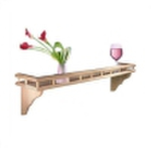 wooden floating shelf