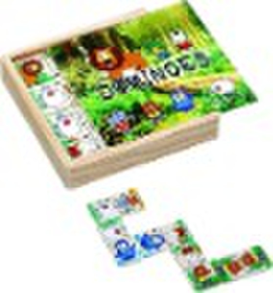 Forest domino puzzle box