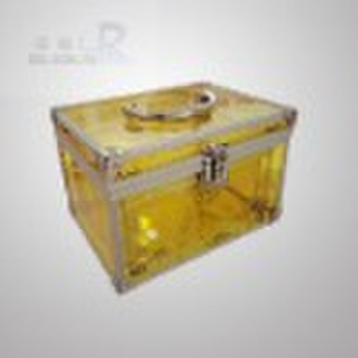 Yellow Acrylic beauty case