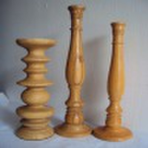 wooden candlestick