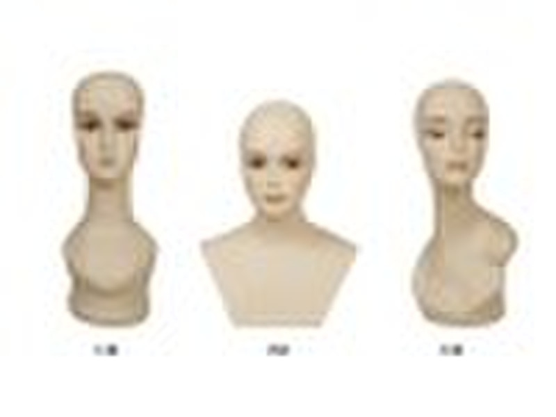 realistic make up head,Fashion Fiberglass Mannequi