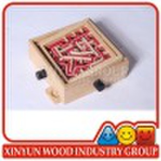 Wooden Marble Labyrinth Moving Maze Game Puzzle To