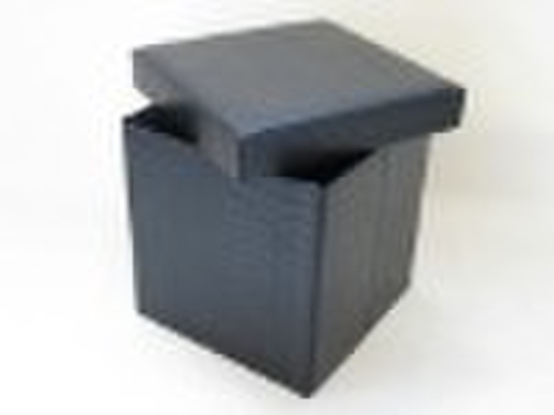 Leather Folded box/stool/storage organizers