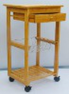 kitchen furniture as cooking table with four casto