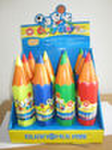 24pc color pencil, plastic tube