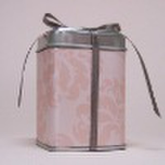 pink gift  tin box