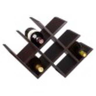 wooden wine rack