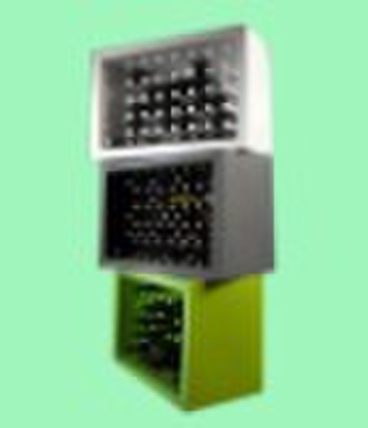 wooden wine display cube