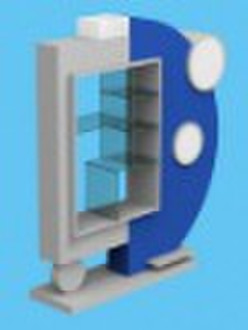 modern wooden display rack