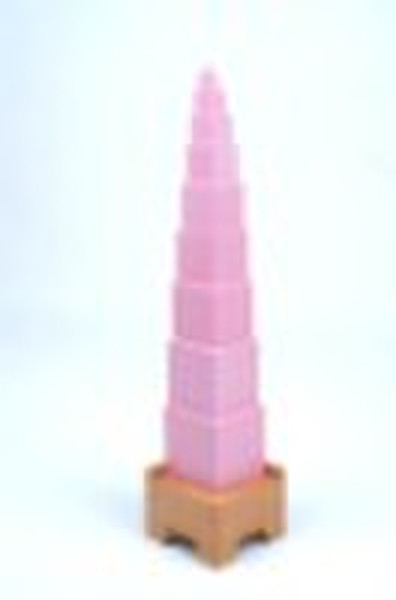 montessori pink tower