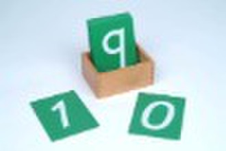 montessori Sandpaper Numbers with Box