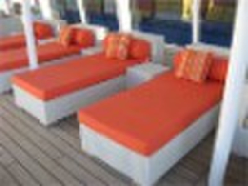 Patio Outdoor Rattan Sun lounge 151L