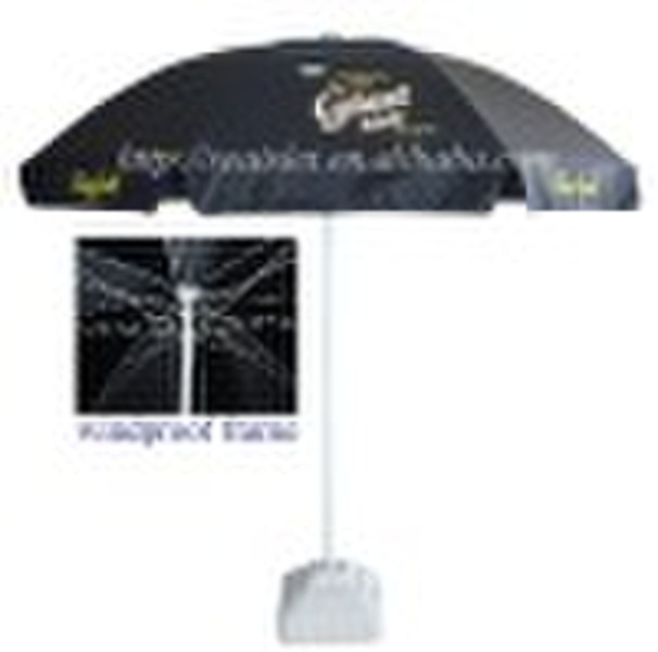 250 cm advertising parasol with windproof frame