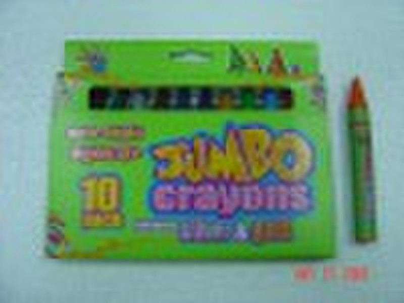 10pk jumbo crayons + gold/silver